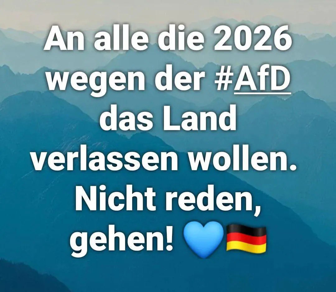 SaxHarald's tweet photo. Aber bitte nicht mehr zurück kommen.
Ciao ciao
#AFD https://t.co/7inz8VhBnh