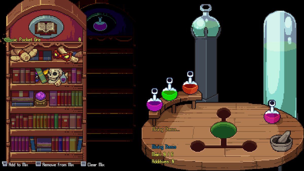 AlchemicBeasts's tweet photo. In Alchemic Beasts, Mioni uses Alchemy to change creatures completely, turning them into unnatural, but powerful creatures! You can also use it to create pocket ores, used for capturing beasts! 
Wishlist on steam! 
Alchemic Beasts on Steam
#IndieGame #RPG #GameDev https://t.co/7ZG47B13rK