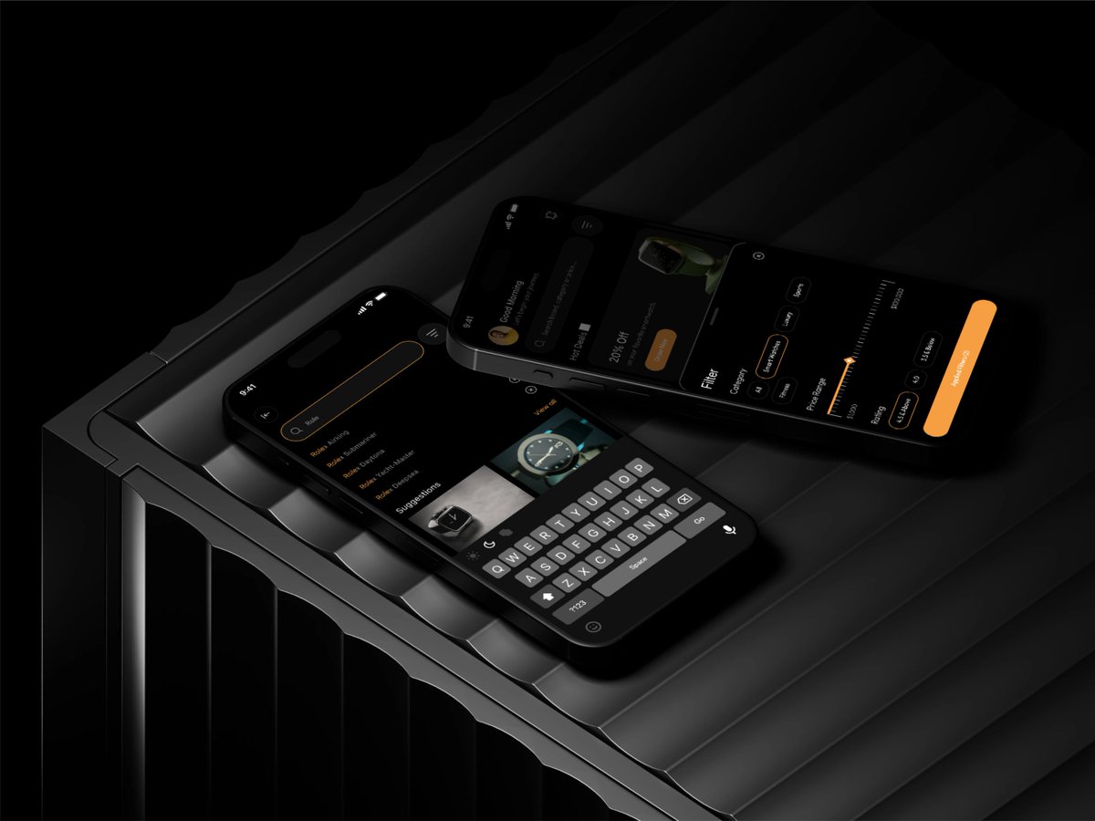 WaarithUIUX's tweet photo. Just designed a premium wristwatch mobile app experience. ⌚

Focused on:
• Luxury aesthetics
• Seamless shopping experience
• Smart product discovery
• High-converting user flows
I help startups and businesses transform ideas into beautiful, user-centered products.
Available for freelance projects, contracts, and consulting.
#UIUX #ProductDesign #MobileAppDesign