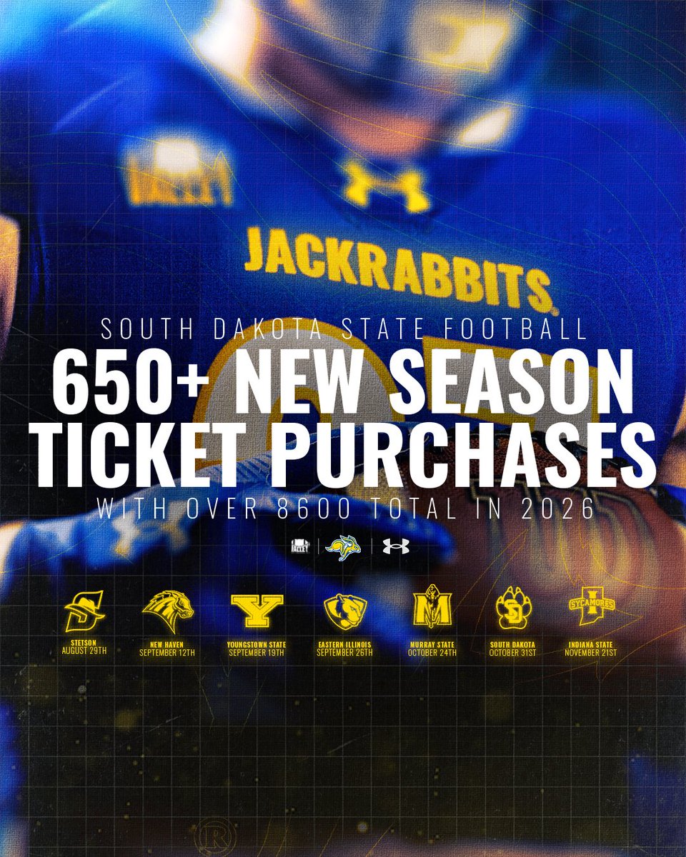 GoJacksFB's tweet photo. DJD is filling up fast 👀

Join the home crowd and purchase your season tickets by clicking the link below or visiting the linktree in our bio! 🏈

🔗: https://t.co/3169NxV3Zz https://t.co/3Y05B2IMgB