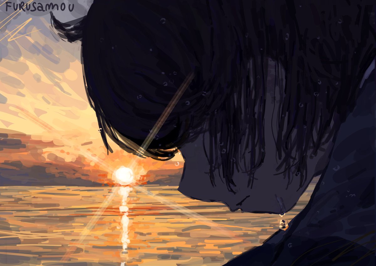 furusamou's tweet photo. 沈みゆく夕日
#hndr_FA #ハンドラ美術部
 #イラスト #illustration https://t.co/OF8wLjBeO6