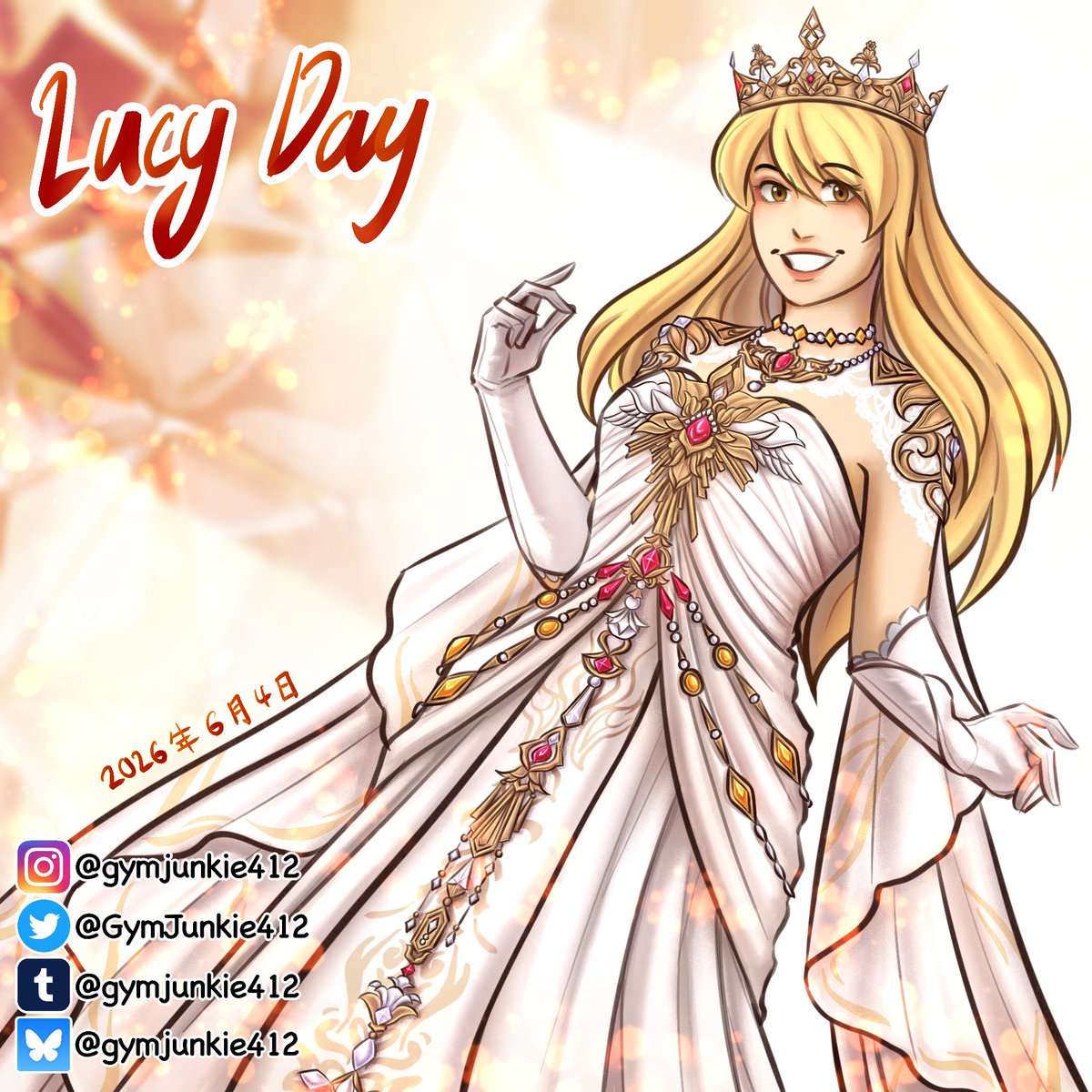 GymJunkie412's tweet photo. 💛ルーシィの日 2026💛
.
One day late, woops 😂 This dress is from love and deepspace (Xavier: Fallen Crown) My queen deserves it 😘
#ルーシィの日 #lucyday #lucyheartfilia #fairytail #fairytail100yearsquest #フェアリーテイル https://t.co/FCF9YCM4Fq
