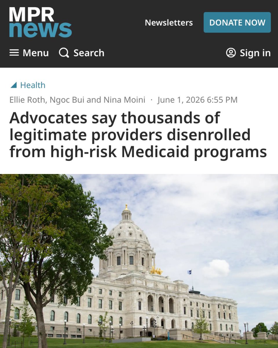 mnsrc's tweet photo. Legitimate providers and vulnerable Minnesotans are now being hurt because Gov. Walz and MN Democrats allowed fraud to spiral out of control for years and years and years. They could have helped us stop it. Instead they deflected, ignored, and gaslit Minnesotans. https://t.co/S6DwEVxp12