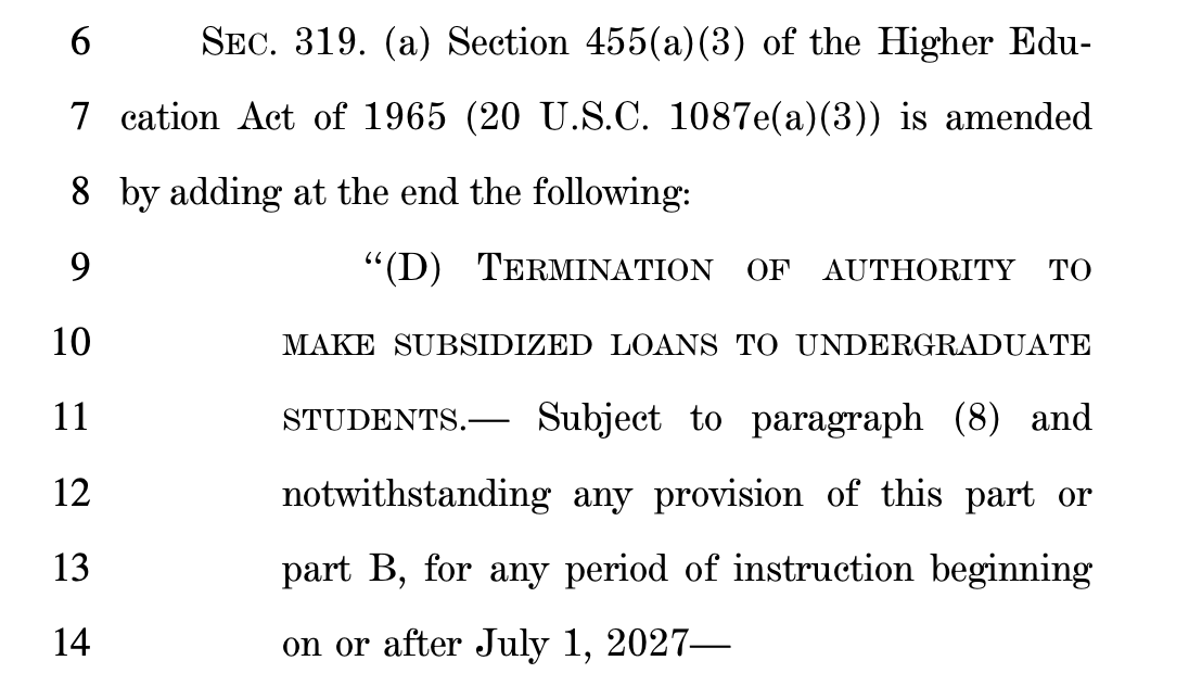 StrikeDebt's tweet photo. It's happening 🚨

House GOP representatives are about to introduce a bill that would completely eliminate subsidized student loans.

They are trying to make it impossible to go to college unless you can afford to pay for it upfront. https://t.co/7VN81bCD8O