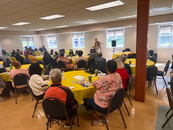 pgcsao's tweet photo. Thank you Queens Chapel United Methodist Church community to discuss scam and fraud prevention. Thank you to everyone who came out to learn how to spot scams, safeguard personal information, and help keep each other safe #BeawareFraudScams https://t.co/yKwdfTYKny