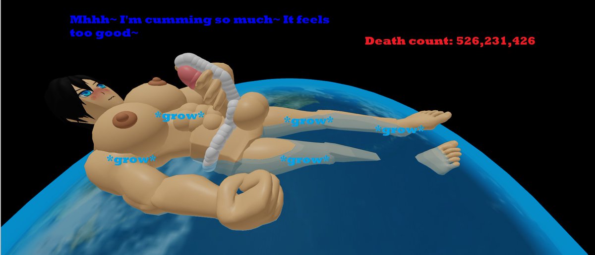 destroyahthelo2's tweet photo. Hehe he's grown so big he can now fuck the entire planet~ I wonder if he'll have someone to grow with too? #giantmale #growthdrive #sizetwitter #macrophile #malefeet #growth https://t.co/F9jG5HVMiY