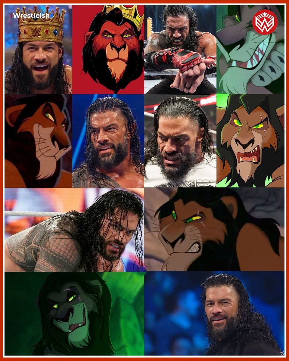 Reignshive's tweet photo. Roman Reigns is so Scar coded 😭 https://t.co/Nlv3CCylZK