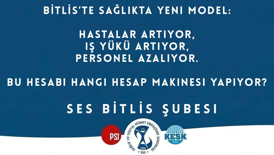 sesgenelmerkezi's tweet photo. @SesBitlis #SağlıktaTasarrufOlmaz https://t.co/1abHOCINAn