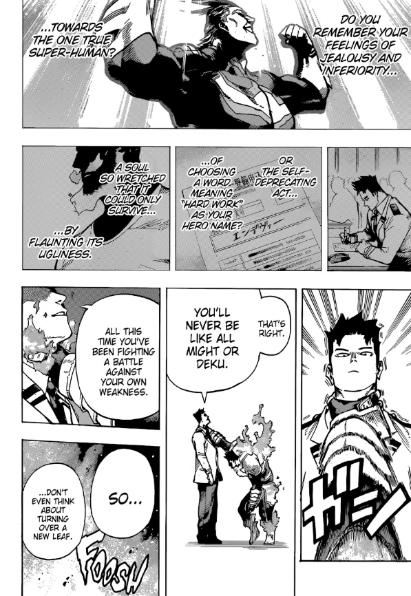 CookeDelivery's tweet photo. How Enji's insecurity of his Strength (Weakness) was  sparked by Society's atmosphere of a Victim Complex culture and how the responsibility of being a Hero also pushes more of the idea of Authority within the Japanese Family structure with Dabi and Shoto.
(Read the notes 🔽) https://t.co/sjnGgTqqs8