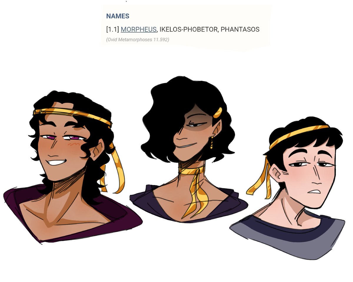 Konoe_Piru's tweet photo. Father Somnus (Sleep) have thousand children who mimic human form; Morpheus, Ikelos, Phantasos. those are the leaders.
💭(He promised make her dreams true; She makes him regret it)
#Oneiroi #Hypnos #Pasithea #greekmythology https://t.co/i9sNp0MYys