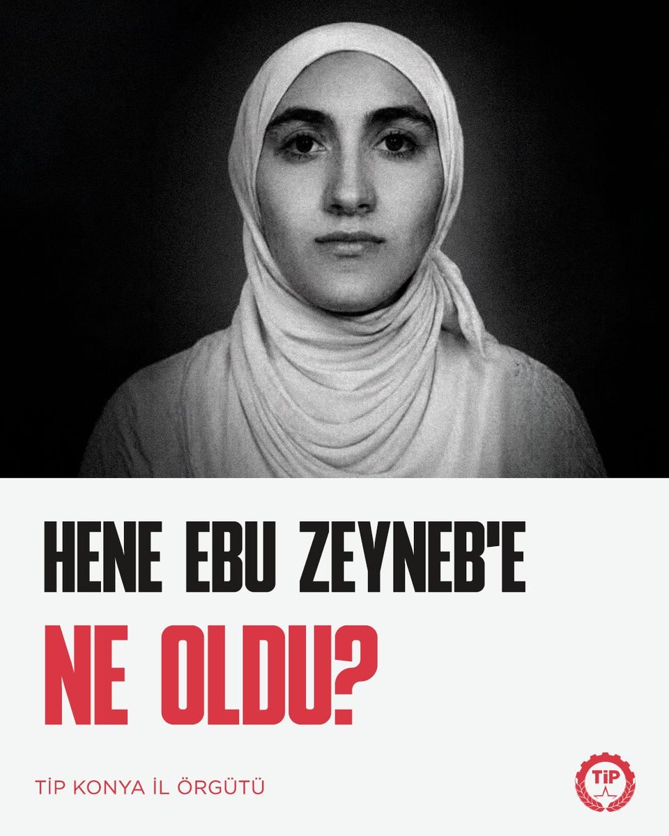 tipkonya's tweet photo. Konya'da çalıştığı kafede ölü bulunan 19 yaşındaki Necmettin Erbakan Üniversitesi öğrencisi Hene Ebu Zeyneb'in ölümü aydınlatılmalıdır.

Hene Ebu Zeynep, Gülistan Doku ya da Rojin Kabaiş olmamalı; olayın üzeri kapatılmamalı, varsa tüm sorumlular yargılanmalıdır! https://t.co/0XylOyUrpm