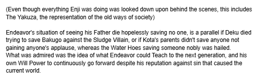 CookeDelivery's tweet photo. How Enji's insecurity of his Strength (Weakness) was  sparked by Society's atmosphere of a Victim Complex culture and how the responsibility of being a Hero also pushes more of the idea of Authority within the Japanese Family structure with Dabi and Shoto.
(Read the notes 🔽) https://t.co/sjnGgTqqs8