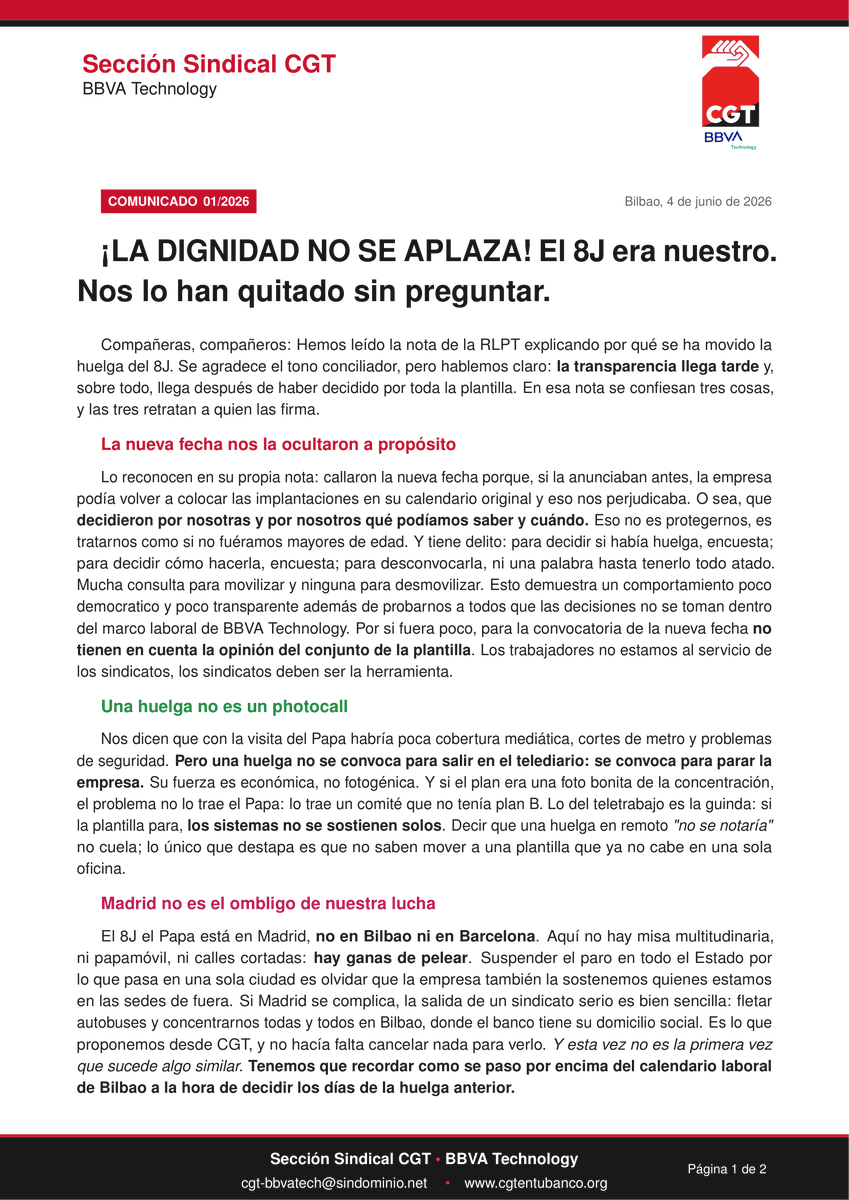 CGTenBBVATech's tweet photo. CCoo nos aplaza, CCoo nos lo quita.

CCoo nos lo oculta, CCoo decide por ti.

Lo tenemos claro: Si nadie trabaja por ti, que nadie decida por ti.

#ElPapaEnMadrid https://t.co/uDnc7V4F9e