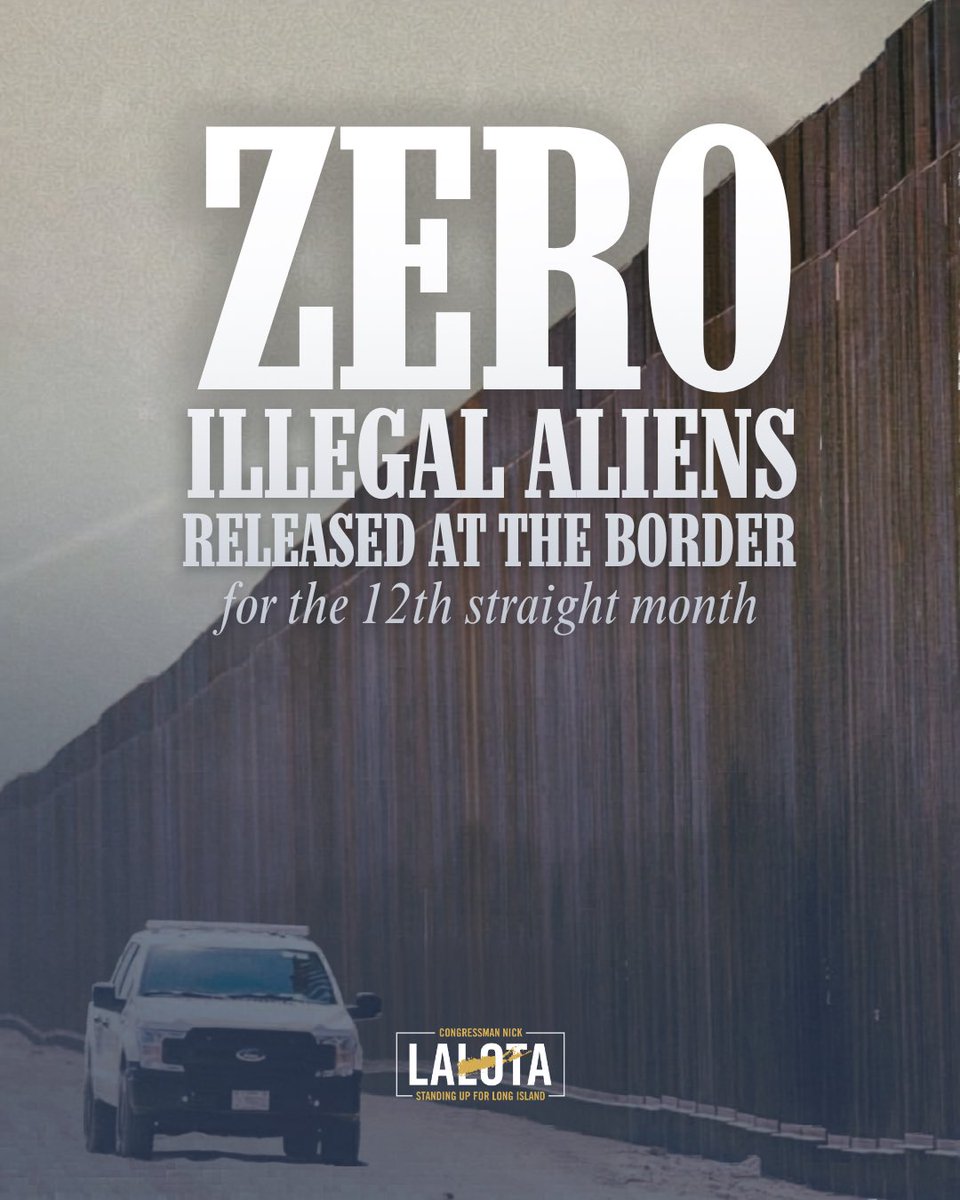 RepLaLota's tweet photo. A secure border means less crime, less strain on taxpayers, and a legal immigration system that works for those who follow the law and play by the rules. https://t.co/FogWA88RJj