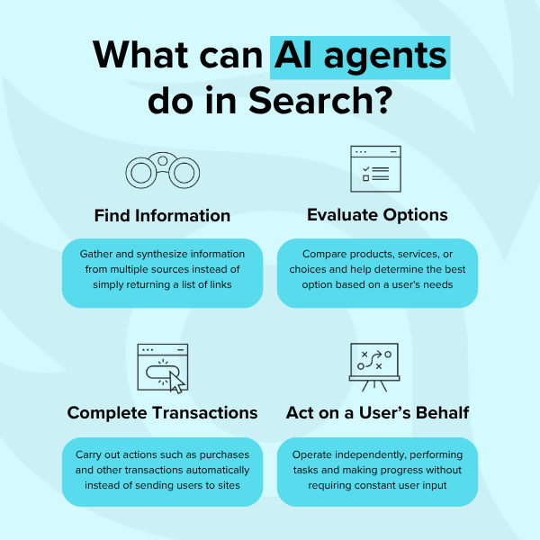 Terakeet's tweet photo. The latest announcements from #GoogleIO show how #AgenticAI can now research options, compare alternatives, make recommendations, and even complete tasks on a user's behalf.

The question for brands is no longer "Can customers find us?" It's "Will AI choose us?"

#GoogleIO #AgenticAI #GenerativeAI #SEO
