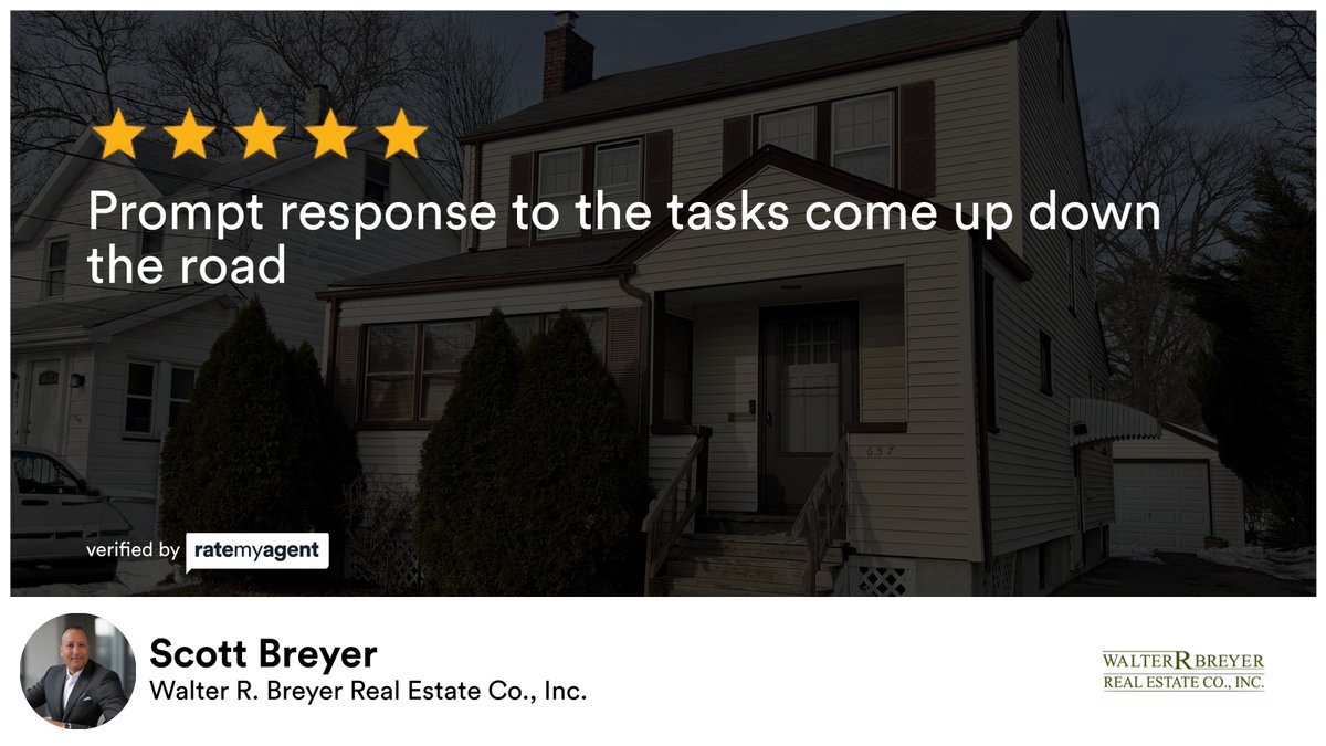 sbreyer's tweet photo. My latest RateMyAgent review in Teaneck.
NJ Salesperson 9482780
https://t.co/DtuQRdazTc

...
#ratemyagent #realestate #Walter_R_Breyer_Real_Estate_Co_Inc https://t.co/GLPZ5eGE6A