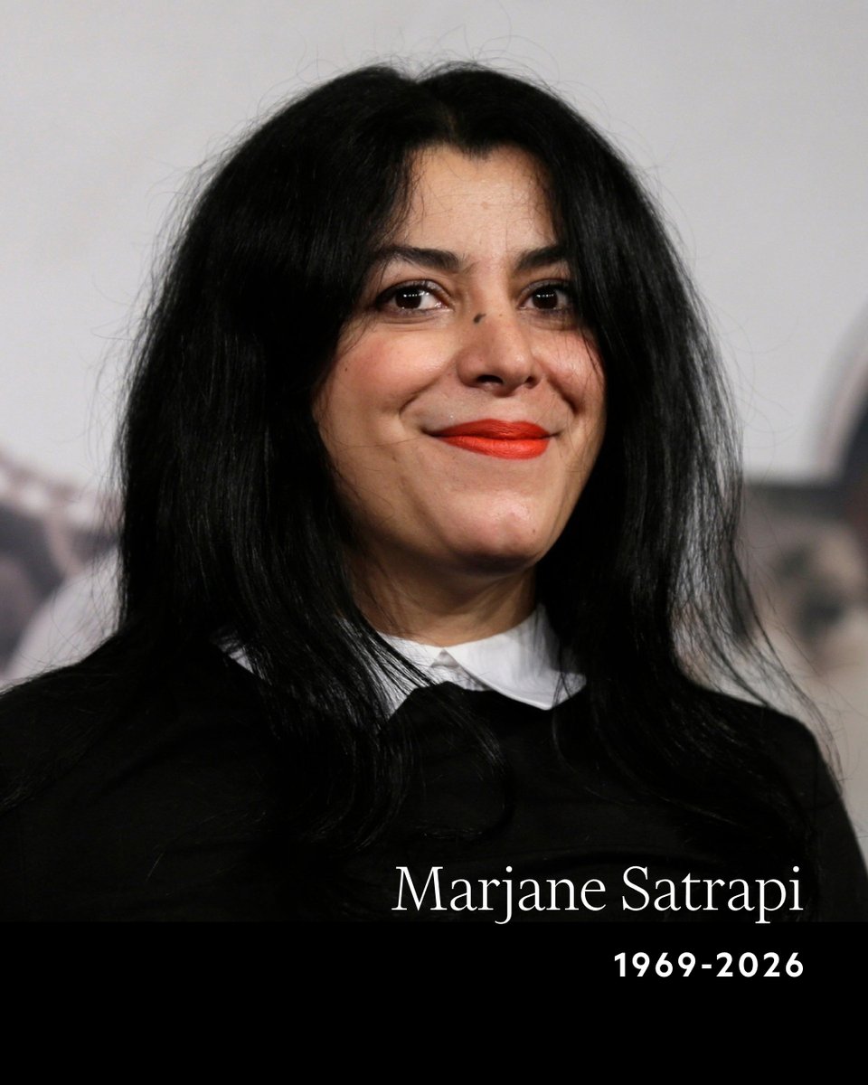 FT's tweet photo. The French-Iranian cartoonist, author of the award-winning graphic novel series ‘Persepolis’, has died aged 56: https://t.co/8cPBZPhuhF https://t.co/biEDgk3bnL