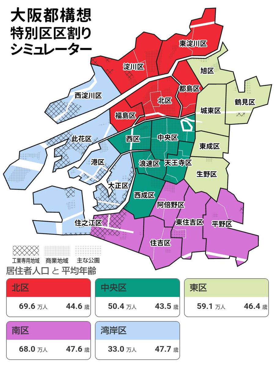 kwr_sim's tweet photo. 2015年の否決案
https://t.co/7QrT9vtNDW
#都構想区割りシミュレーター https://t.co/swM3WGSr8H