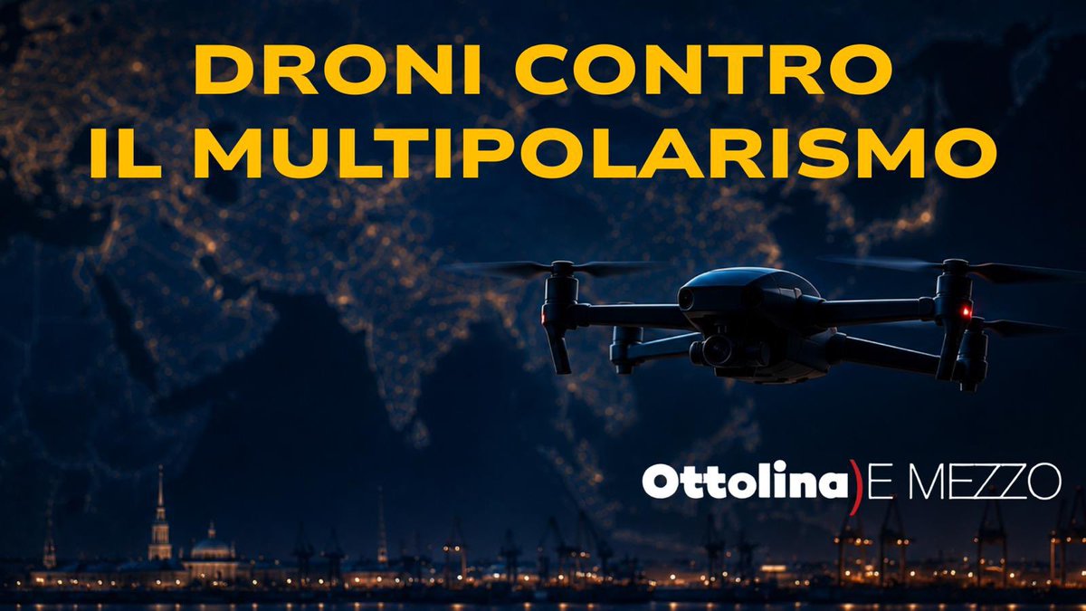 ottolinatv's tweet photo. La Russia non era abbastanza.

I droni che l’Ucraina ha lanciato ieri su San Pietroburgo sono un attacco frontale a tutti i BRICS, e non solo.

In questi giorni, infatti, a San Pietroburgo si sta svolgendo il ventinovesimo Forum Economico Internazionale: 130 Paesi discutono di tutto lo scibile umano per costruire l’architettura commerciale e finanziaria del Nuovo Ordine Policentrico che ha preso il posto dell’unipolarismo USA.
I media occidentali l’hanno ribattezzata la “Davos russa”. 

Non c’entra assolutamente nulla.

A Davos, ogni anno, va in scena la celebrazione della dittatura delle oligarchie finanziarie nel mondo “libberoh e democraticoh”.

Non si parla di produzione e di sviluppo, ma solo di come estrarre sempre più rendita.
A San Pietroburgo va in scena tutt’altro film. 

Il copione prevede che si trovino accordi per una governance che permetta di impiegare i giganteschi capitali generati dal Sud Globale nello sviluppo dell’economia reale.

Putin voleva rassicurare in ogni modo i 130 Paesi invitati che, nonostante i fronti ucraino e dell’Asia occidentale, la situazione è sotto controllo. 

E che, mentre l’Occidente è in balia della più grande bolla della storia del capitalismo globale, i garanti del Nuovo Ordine Multipolare (Cina e Russia in particolare) sono in grado di garantire la possibilità di fare profitti investendo nell’economia reale.

I droni ucraini servono a recapitare un messaggio da parte del padrone statunitense: sul piano economico avrete pure vinto, ma ve ne farete poco. Siamo in guerra. E se decidete di lasciare la nave USA mentre affonda, sappiate che noi siamo disposti a tutto pur di impedirvi di andare a investire i vostri soldi in sicurezza da qualche altra parte.

Di tutto questo abbiamo parlato con Alessandro Volpi, professore di Storia contemporanea all’Università di Pisa.

Ci vediamo qui https://t.co/jOm1jsZxTP

👉 Aderisci alla campagna di sottoscrizione di ottolinatv su GoFundMe ( https://t.co/iHLA8vQ4T4 ) e su PayPal ( https://t.co/IPHInmZOXF )

👉 Seguici anche su Spotify https://t.co/BRo8nZxbDm

👉Iscrivetevi al nostro canale Substack qui https://t.co/A48Nef871X

👉 Belle vero le magliette del Marru? Finalmente le puoi comprare anche tu. Visita qui il nostro merchandising: https://t.co/cTHkNqLXmo