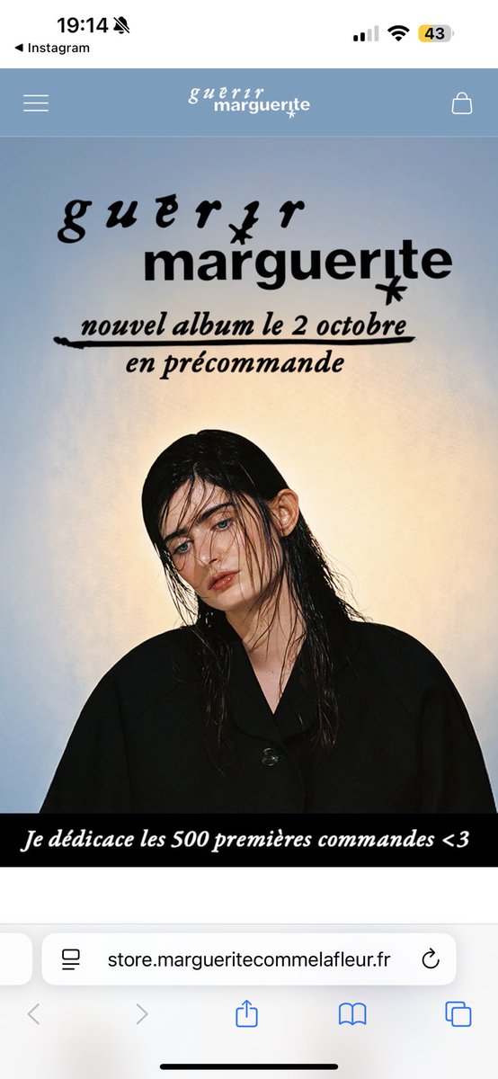 margau_uxxx's tweet photo. Je vous mets ici le lien pour précommandée le nouvel album de Marguerite qui sera disponible le 2 octobre 2026 : https://t.co/KOWFWKn5Wq surprise pour les 500 premières commande le  vinyle dédicacée  🩷. Je vous laisse découvrir la suite par le lien #Marguerite #album https://t.co/IpmT5aaZjB