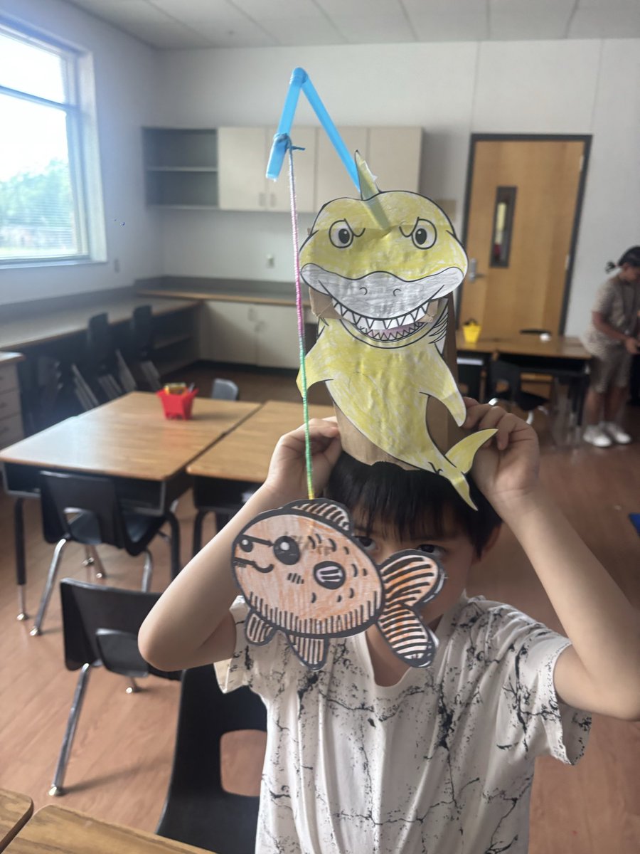 MrRomero0's tweet photo. 🦈 Fish are friends, not food! 🐟
This week our Summer School STEAM students are learning all about sharks! From teeth to tails, we're discovering what makes these ocean predators so fascinating. 🌊🔬
#SummerSchool #STEAM #Sharks
#ACEIgnite  #RISDSummer https://t.co/5wZq42tFCF