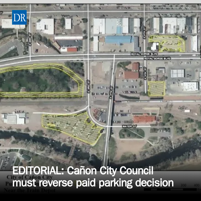 ccdr's tweet photo. EDITORIAL: Cañon City Council must reverse paid parking decision https://t.co/W4tFgCqhWR https://t.co/3rxPgPEX3c