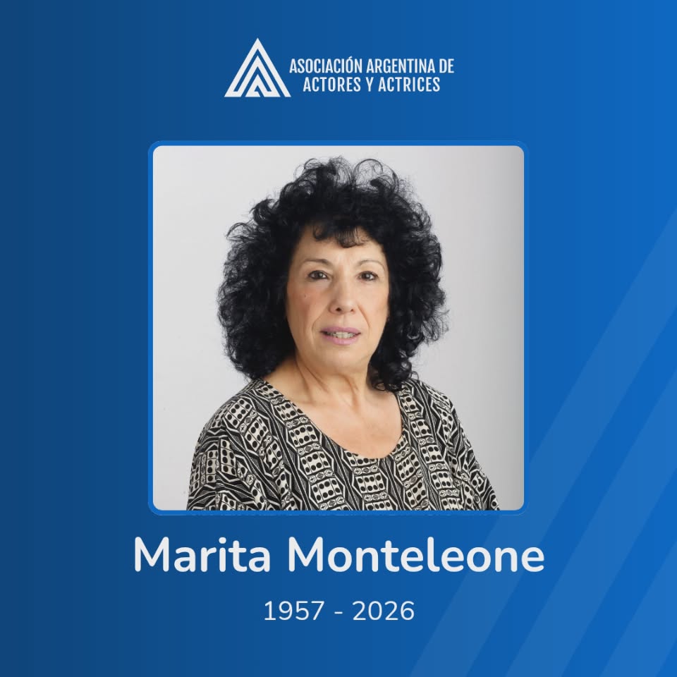 actoresprensa's tweet photo. Con profundo pesar despedimos a Marita Monteleone, locutora, periodista, escritora y cantante. Su inconfundible voz acompañó durante décadas a millones de argentinos y forma parte de nuestra memoria colectiva. Acompañamos a sus familiares, amistades y seres queridos. QEPD. https://t.co/GYLY4hwjCa