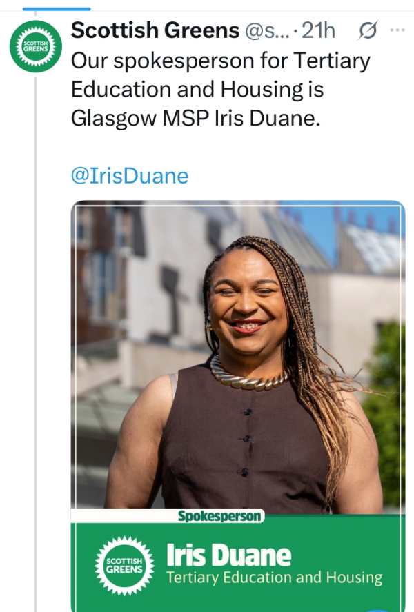 hermionegingol1's tweet photo. a transvestite from bradford is now the scottish greens spokesperson for adult education &amp; housing.

i have read 'private eye' magazine since i was 111. this would have been a 'rotten boroughs' spoof. it's now real life.

x https://t.co/zIoZPqhFGN