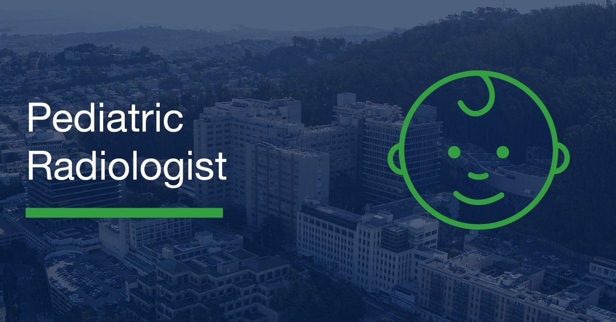 UCSFimaging's tweet photo. Pediatric radiology opening at @UCSFimaging — two Benioff Children's Hospital campuses, protected time to build a research program, &amp; a trainee program that will keep you sharp. Fellowship training &amp; ABR certification or eligibility required. Learn more: https://t.co/9u1Z8Lr0Di https://t.co/IdQkxz5jBI