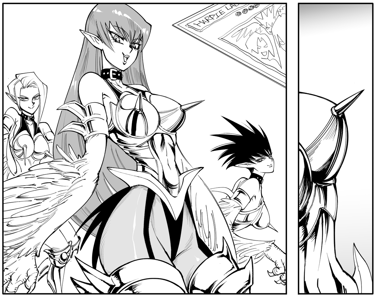 baalbuddy's tweet photo. Patreon request: 
Yugioh, Harpie Lady https://t.co/n0c20BlmG6