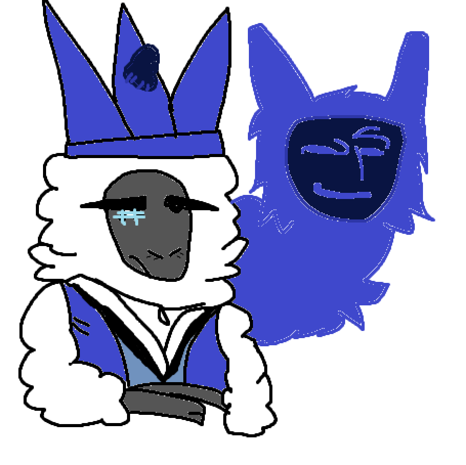 mxrunoff's tweet photo. this was like 7 billion keyframes since I was too lazy to relearn how davinci resolves tracker worked

also sheep peanut and wolfstachio I drew with my mouse in 3 minutes in the middle of making this https://t.co/M9tWdrVRrB
