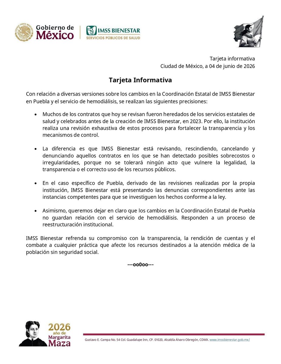 IMSS_Bienestar's tweet photo. #IMSSBienestarInforma https://t.co/gv4lXHUJJA