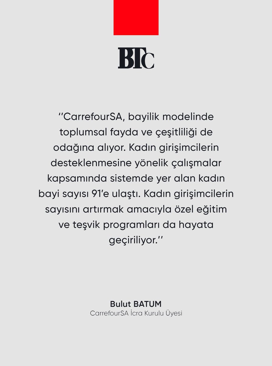 BusinessTrCom's tweet photo. Yeni stratejiler doğrultusunda birçok alanda önemli yatırımlar yaparak sektörün öncü perakendecisi olma iddiasını sürdüren CarrefourSA’nın İcra Kurulu Üyesi Bulut Batum, Business Türkiye’de.

https://t.co/2lvoBDe0Mi https://t.co/3bfhVEO3dy