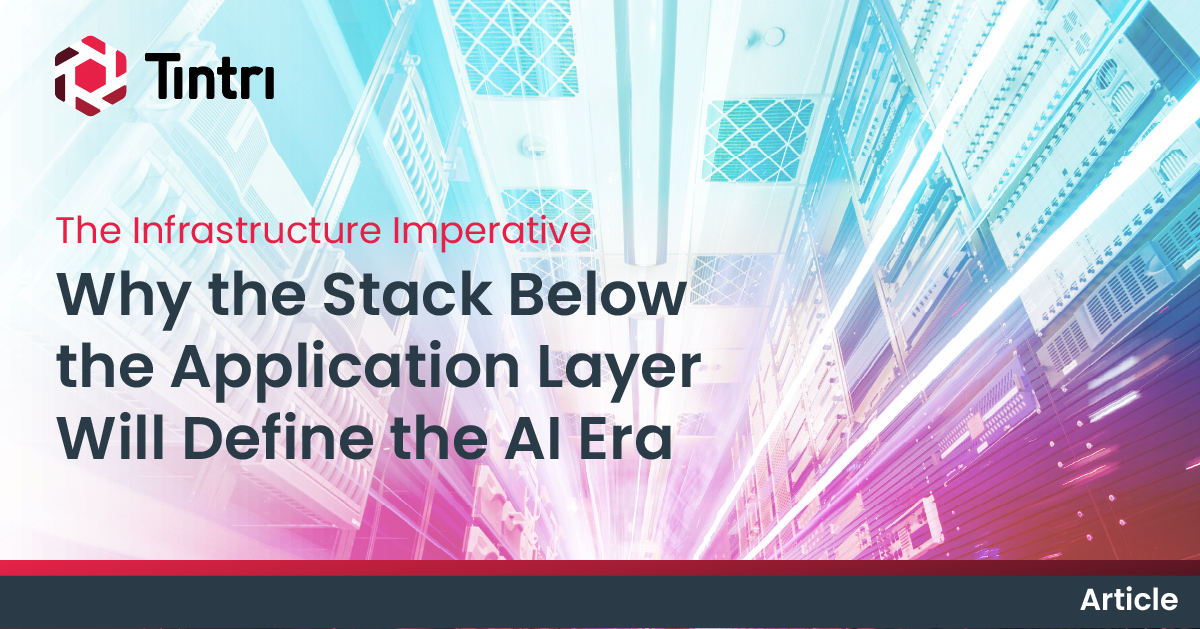 Tintri's tweet photo. Everyone's talking about AI applications.

Not enough people are talking about the infrastructure required to run them.

As application development accelerates, the stack below the app becomes more important, not less.

Read more - https://t.co/vD4SoB7BAx https://t.co/My8kCJJ59Q