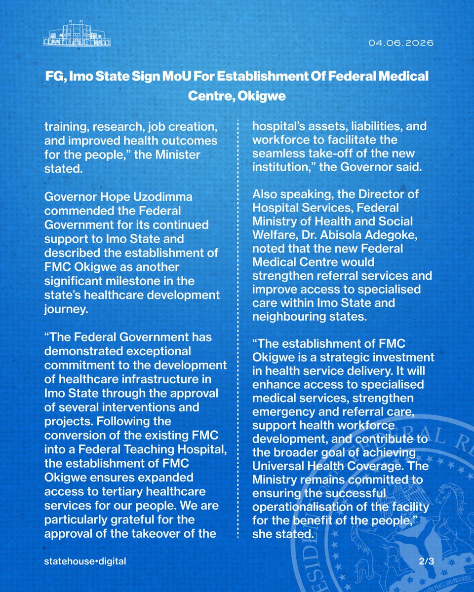 Presidency Nigeria tweet media