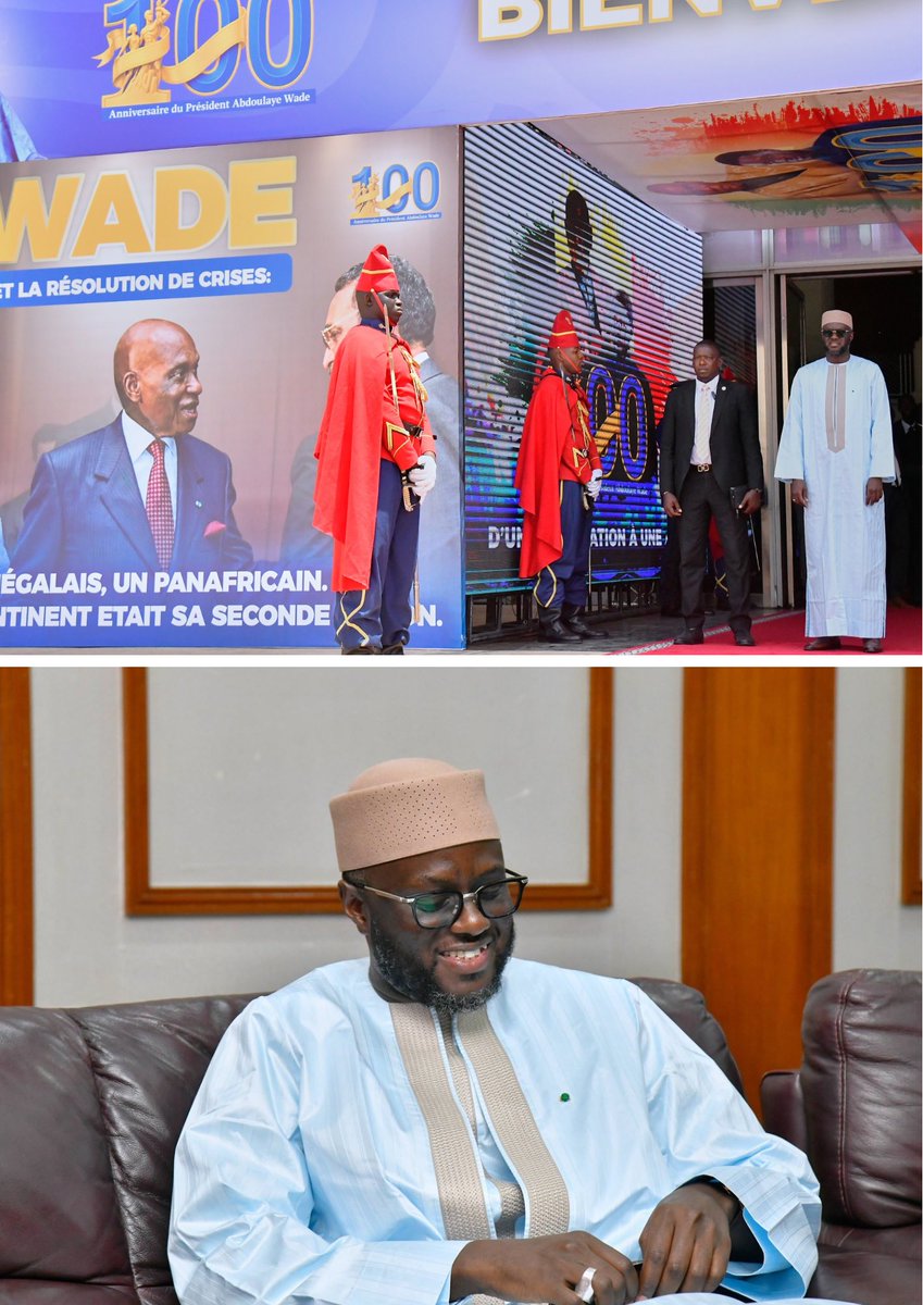 leprojetpastef's tweet photo. Centenaire d’Abdoulaye Wade : El Malick Ndiaye représente Ousmane SONKO 🇸🇳 https://t.co/59zgKhGhkK