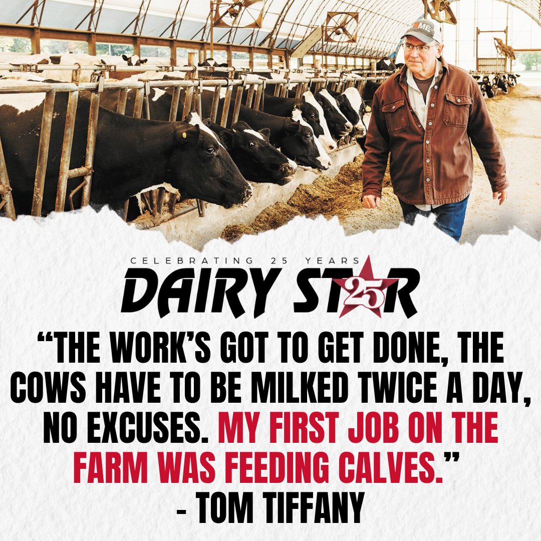 TomTiffanyWI's tweet photo. It’s Dairy Month, and I grew up on a 50-cow dairy farm near Elmwood with my seven brothers and sisters.

Early mornings and long days on the farm taught me lessons that shaped who I am today.

I’ll always fight to protect Wisconsin farmland and our farming heritage. https://t.co/XJWoKxidEW
