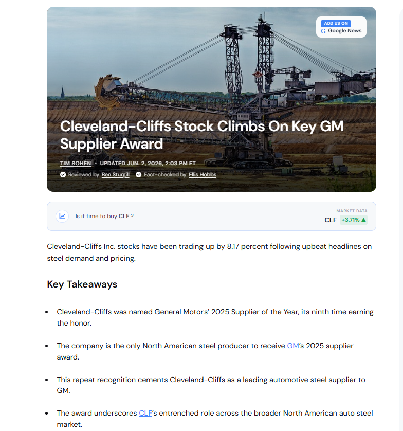 coopeeva's tweet photo. $CLF 

Did not see this, maybe this is what woke it up https://t.co/xbAvG89aem