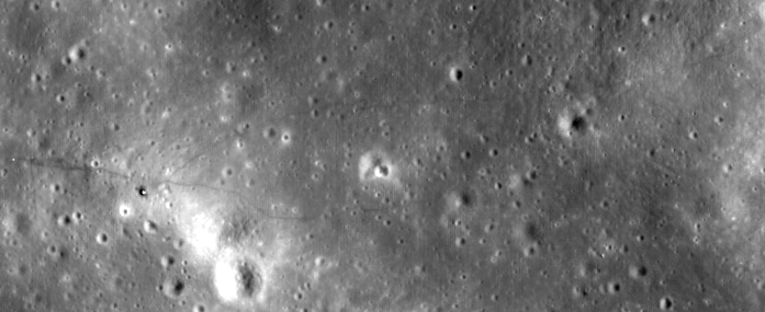 onebigmonkey's tweet photo. Apollo 14, imaged by South Korea's Danuri probe 12/03/25 https://t.co/T0wWwP5ady