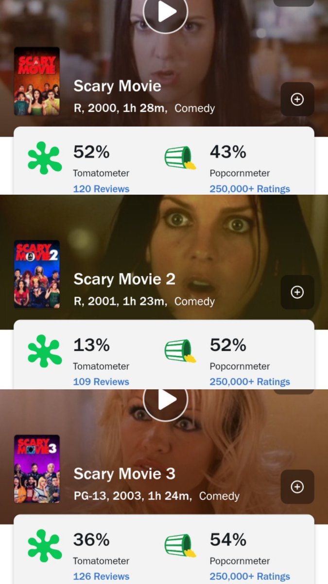 mountainnegro's tweet photo. @ZoieNolan5 @DiscussingFilm “Never trust critics” yet all the other ones have low audience ratings too. So I guess we dont trust audiences either right? You guys are a bunch of hypocrites https://t.co/YZHi6VqKYk