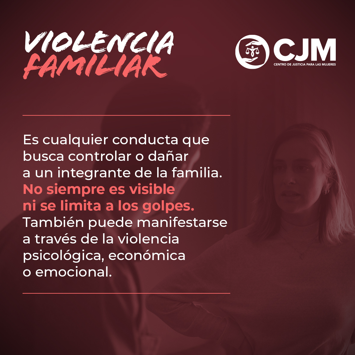 CJM_NL's tweet photo. ¿Tu casa debería ser tu lugar seguro, pero a veces se siente como el más peligroso? 🚩 Hablemos de violencia familiar.

Cuando escuchamos "violencia familiar", muchas veces pensamos en matrimonios de muchos años, pero la realidad es que nos puede pasar a cualquiera. Si estás viviendo con tu pareja, si estás independizándote o compartiendo hogar, y el ambiente en casa se ha vuelto un campo de batalla, eso no es normal ni tienes por qué aguantarlo.

La violencia familiar no es solo un golpe; se esconde en el día a día cuando:

🤬Te humilla, te grita o te insulta frente a tus familiares o amigos (o a solas).

🚫Controla a dónde vas, con quién hablas, cómo te vistes o te prohíbe ver a tu propia familia.

👊Amenaza con dejarte en la calle, quitarte a tus hijos o hacerle daño a tus mascotas si no haces lo que dice.

🗣️Hay celos extremos que justifican reclamos, portazos y agresiones.

"Es que tiene mucho estrés", "es su carácter", "ya cambiará"... ¡Amiga, no va a cambiar si justificas su violencia! 🚫 El hogar debe ser un refugio de paz, no un lugar donde vivas con miedo o caminando de puntitas para no hacerlo enojar.

En el Centro de Justicia para las Mujeres sabemos lo difícil y doloroso que es aceptar que el peligro está en casa. Por eso, aquí no te juzgamos: te escuchamos, te protegemos y te ofrecemos asesoría legal, apoyo psicológico y un espacio seguro para ti (y tus hijos, si los tienes). 💜

¡Tu voz puede salvar a otra mujer! ✨
Comparte este post. A veces, ver una publicación como esta es el empujón que una amiga, una prima o una vecina necesita para darse cuenta de que lo que vive en casa no es normal y que hay una salida.

#AmigaDateCuenta #NoEstásSola #ViolenciaFamiliar #cjmtulugarseguro #CentroDeJusticiaParaLasMujeres