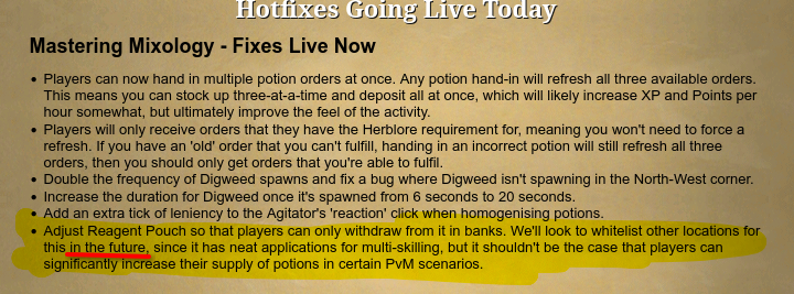 notheowner's tweet photo. @OldSchoolRS Any chance you could smuggle this in?👀
This hotfix article was back in September 2024. https://t.co/9YrpH55DJn