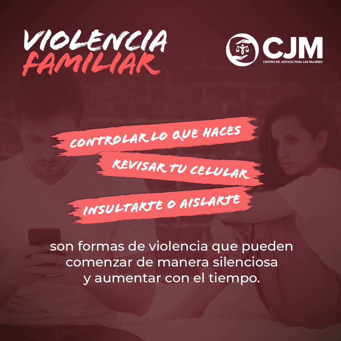 CJM_NL's tweet photo. ¿Tu casa debería ser tu lugar seguro, pero a veces se siente como el más peligroso? 🚩 Hablemos de violencia familiar.

Cuando escuchamos "violencia familiar", muchas veces pensamos en matrimonios de muchos años, pero la realidad es que nos puede pasar a cualquiera. Si estás viviendo con tu pareja, si estás independizándote o compartiendo hogar, y el ambiente en casa se ha vuelto un campo de batalla, eso no es normal ni tienes por qué aguantarlo.

La violencia familiar no es solo un golpe; se esconde en el día a día cuando:

🤬Te humilla, te grita o te insulta frente a tus familiares o amigos (o a solas).

🚫Controla a dónde vas, con quién hablas, cómo te vistes o te prohíbe ver a tu propia familia.

👊Amenaza con dejarte en la calle, quitarte a tus hijos o hacerle daño a tus mascotas si no haces lo que dice.

🗣️Hay celos extremos que justifican reclamos, portazos y agresiones.

"Es que tiene mucho estrés", "es su carácter", "ya cambiará"... ¡Amiga, no va a cambiar si justificas su violencia! 🚫 El hogar debe ser un refugio de paz, no un lugar donde vivas con miedo o caminando de puntitas para no hacerlo enojar.

En el Centro de Justicia para las Mujeres sabemos lo difícil y doloroso que es aceptar que el peligro está en casa. Por eso, aquí no te juzgamos: te escuchamos, te protegemos y te ofrecemos asesoría legal, apoyo psicológico y un espacio seguro para ti (y tus hijos, si los tienes). 💜

¡Tu voz puede salvar a otra mujer! ✨
Comparte este post. A veces, ver una publicación como esta es el empujón que una amiga, una prima o una vecina necesita para darse cuenta de que lo que vive en casa no es normal y que hay una salida.

#AmigaDateCuenta #NoEstásSola #ViolenciaFamiliar #cjmtulugarseguro #CentroDeJusticiaParaLasMujeres