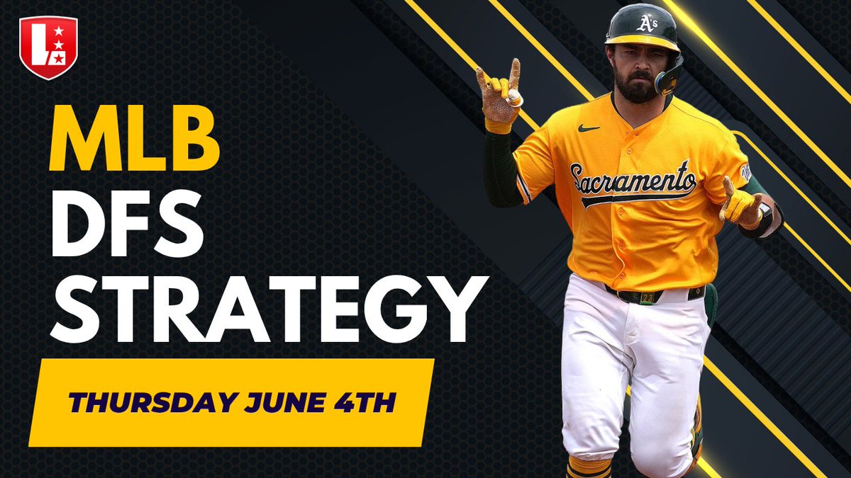 LineStarApp's tweet photo. ⚾ June 4th MLB DFS Breakdown is LIVE! ⚾

Thursday's slate may be smaller, but there’s still plenty of edge to be found. We break down the top pitchers, stacks, value bats, and tournament plays for DK + FD 🔥

Check it out before lock ⤵️
https://t.co/97RzXa96lJ https://t.co/yxS3muW0fp