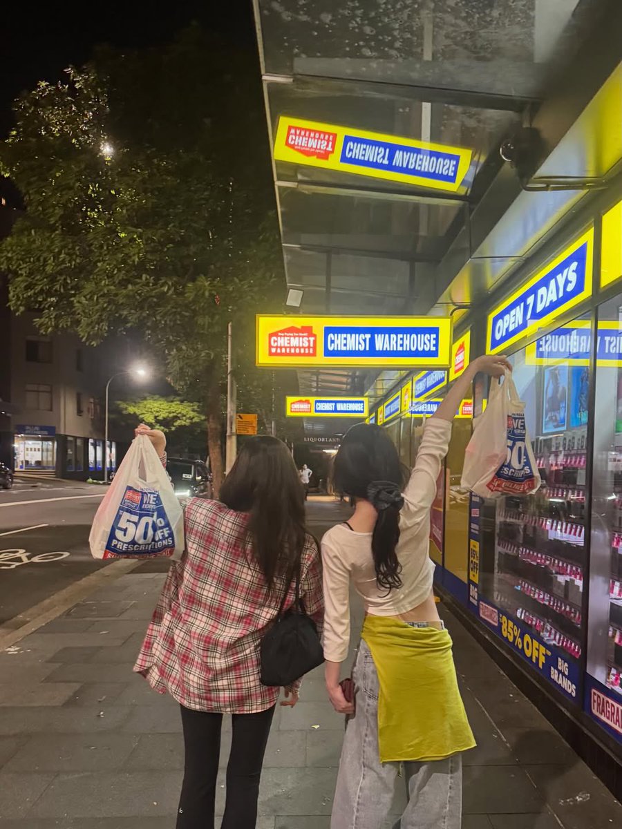 chaeryesng's tweet photo. chemist   warehouse   diaries:   went   in   for   one   thing,   left   with   a   whole   photo   dump. https://t.co/6GW3C5DTSm