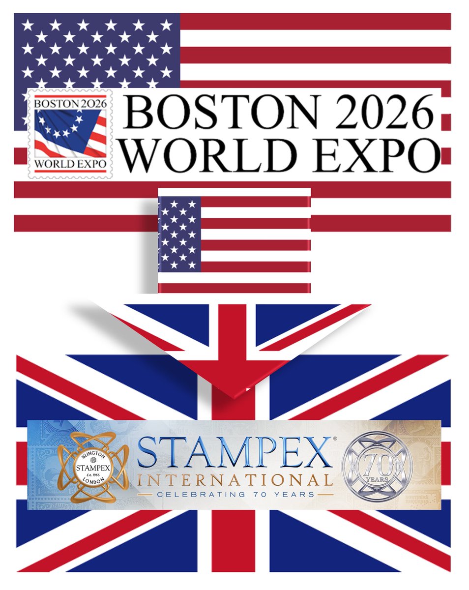 ptsandstampex's tweet photo. Loved Boston? Time to plan London! 

Stampex, sponsored by BB Stamps and Bill Barrel Ltd., takes place 28th - 31st October 2026 at the Business Design Centre in Central London. You’ll meet dealers, explore displays, watch Talks, and meet philatelic friends from all around the world. 

Visit the Postal Museum, Mail Rail, the Philatelic Collection at the British Library, see Rowland Hill’s resting place, visit Stanley Gibbons on the Strand, and more! All in the heart of London - the home of philately. 

Do you have a philatelic bucket list? London must be on it! Let’s do it and celebrate 70 years of Stampex together. 

Let us know in the comments that you’re coming 🇬🇧