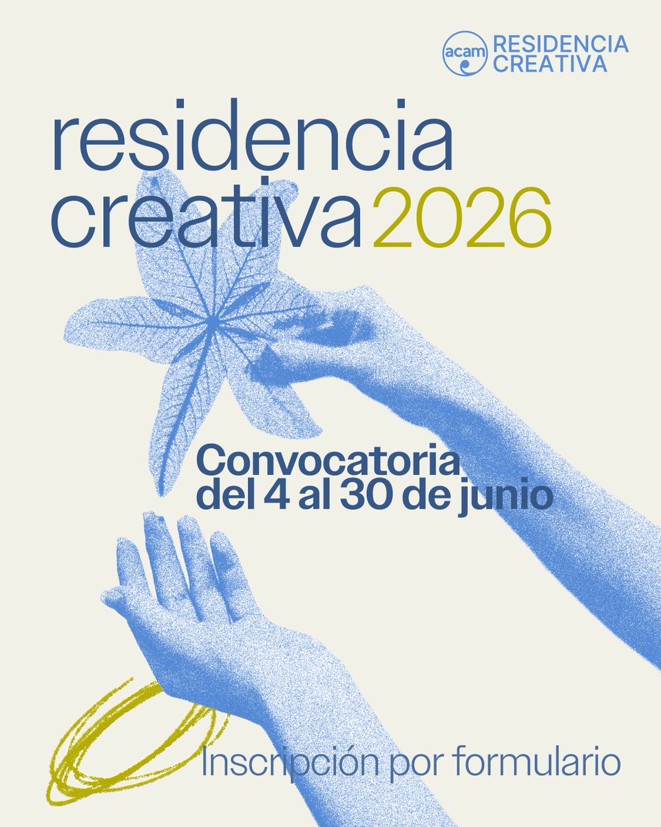 acamcostarica's tweet photo. Presentamos nuestra Residencia Creativa 2026
Impartido por Noelia Recalde productora y música Argentina especialista en procesos cretivos.
Lee las bases de participación e inscribí tu propuesta en https://t.co/nYIZjiUiBl https://t.co/6yUugB3t0x