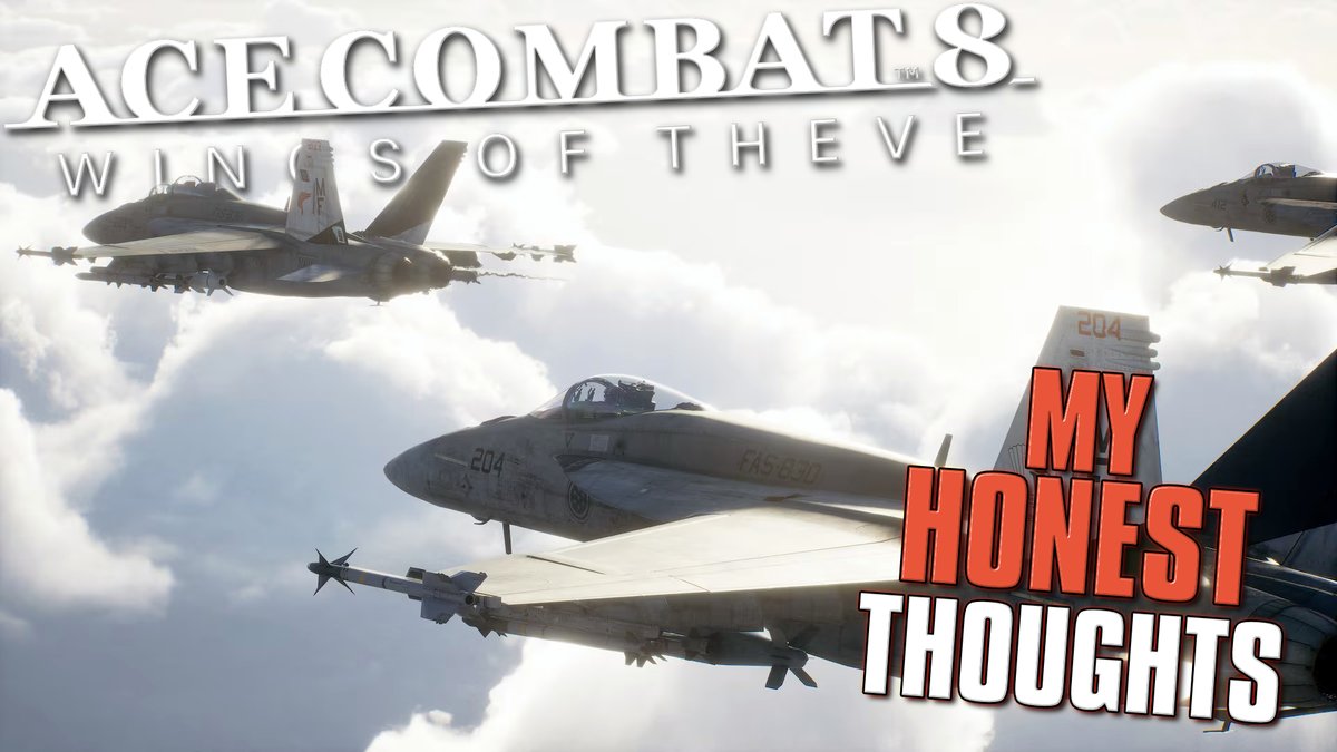 ThatCholeGuy's tweet photo. I had the awesome opportunity to play over 6 hours of Ace Combat 8: Wings of Theve last week!

I put up a full video going over my thoughts and early impressions. Check it out in the link below ⬇️ https://t.co/hSZD4vGY70