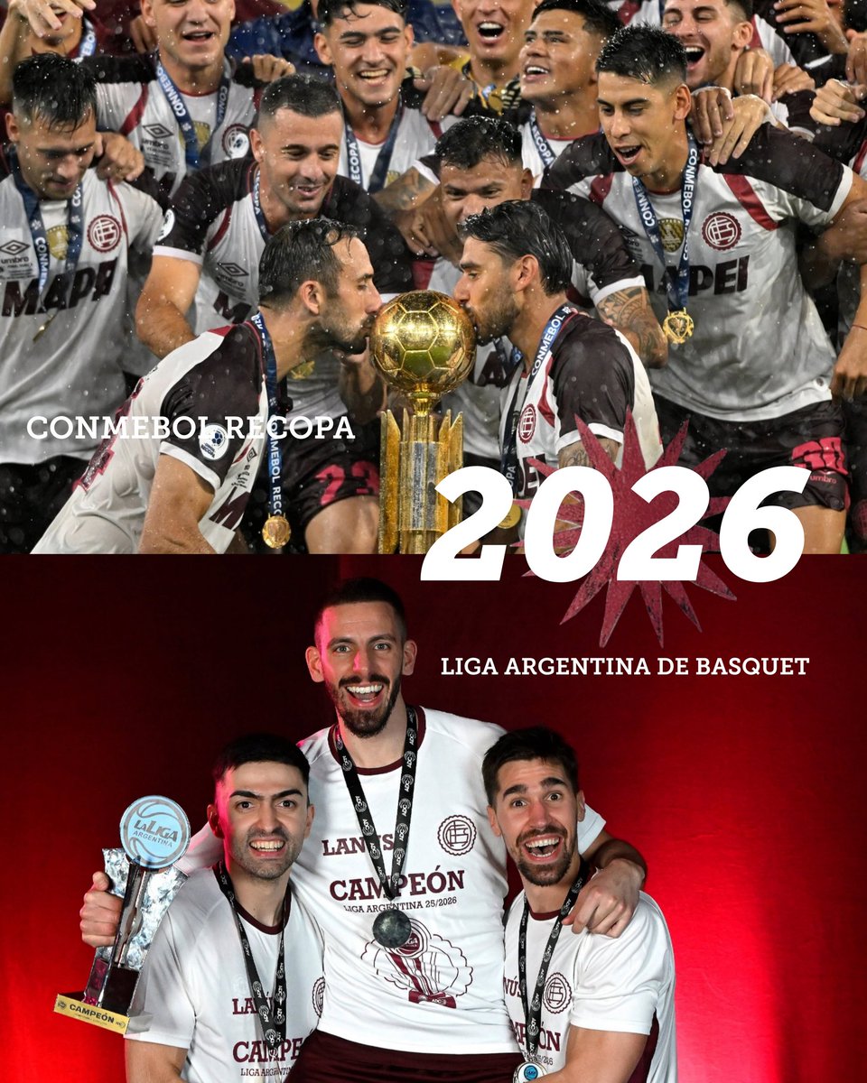 museogranate's tweet photo. ▶️ Con la obtención de la Liga Argentina, es la 3️⃣ vez en la historia que los planteles profesionales de fútbol y básquet, coinciden el mismo año con la obtención de un título 🏆
🏅1971 
Copa Internacional Ángel Garré, Copa Confraternidad Argentina-Paraguaya 🏀
Campeonato de Segunda División ⚽
🏅1976
Torneo Metropolitano, Torneo Internacional AMAT 🏀
Campeonato de Segunda División ⚽
🏅 2026
Liga Argentina de Basquet 🏀
CONMEBOL Recopa 🌟⚽