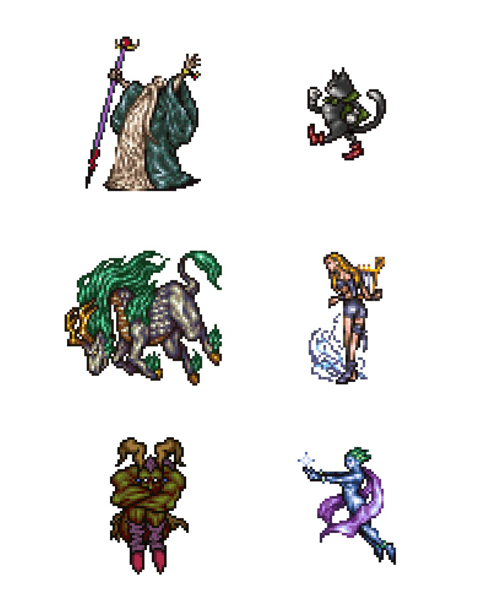 FantasyAnime's tweet photo. Espers of Final Fantasy VI ❤️

(Post 1 of 2) https://t.co/36incLYUlh